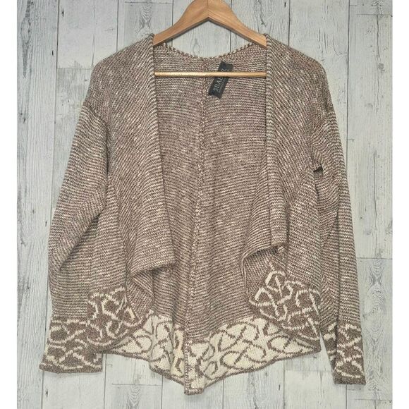 Bill Baber Handmade in Scotland Montrose Waterfall Natural Fiber Cardigan Sz. M - Picture 3 of 8